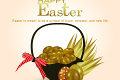 Happy easter greeting card and background